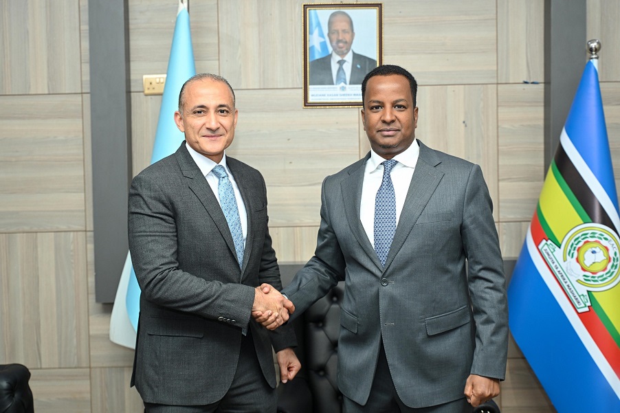 Wasiirka Arrimaha Dibadda Somaliya iyo Danjire Keshtah.jpg